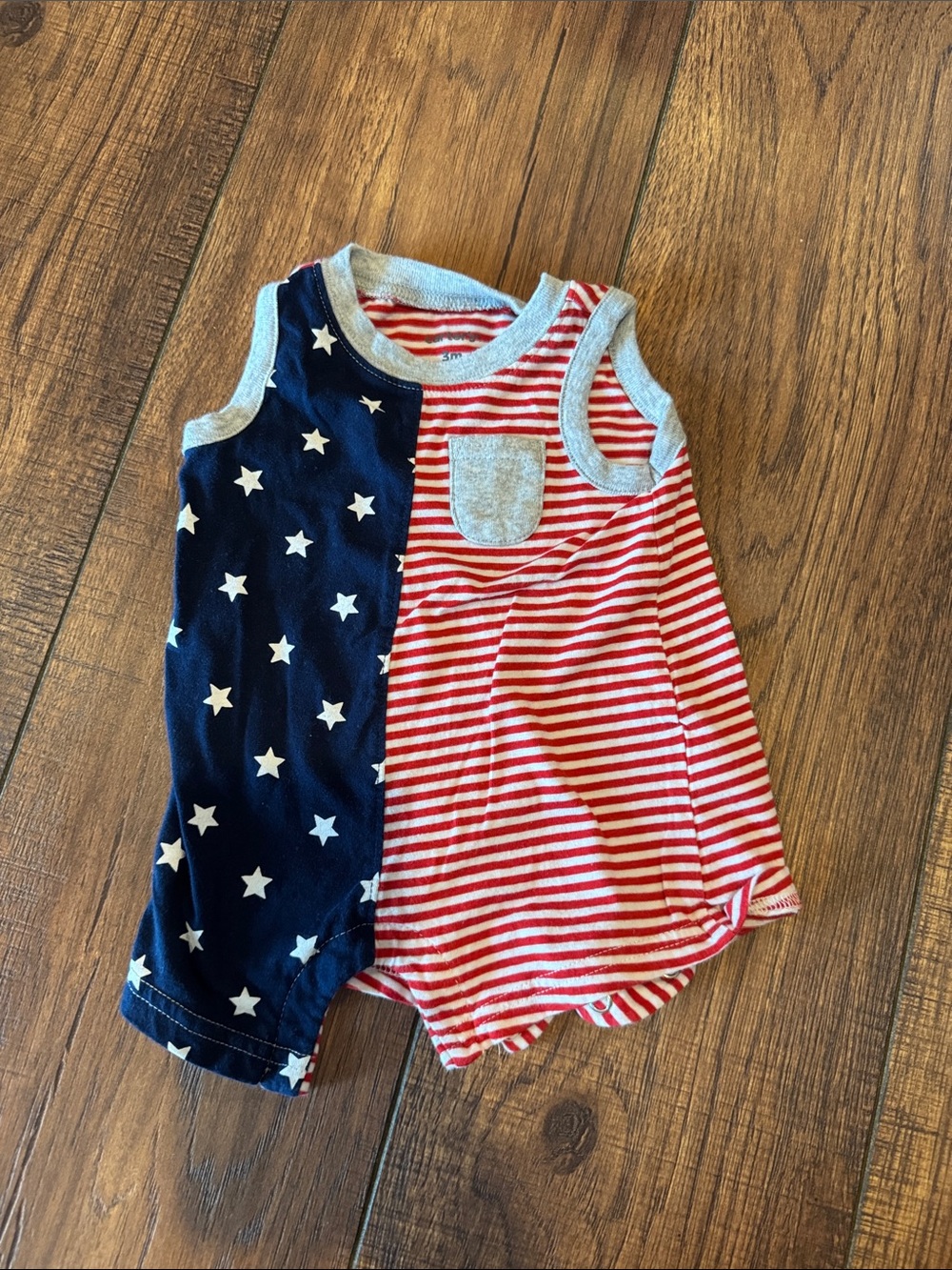 Carter's Red White and Blue Stars & Stripes Baby One-Piece